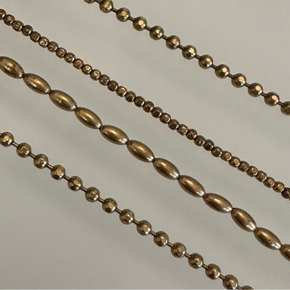 Lucky Brand | Gold-Tone Multi-Strand Bead Chain Long Necklace - Picture 9 of 16